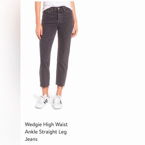 Levi's Wedgie Faded Black Jeans